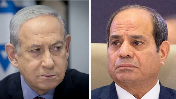 רה"מ נתניהו ונשיא מצרים א-סיסי